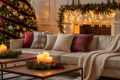 living room xmas decor ideas