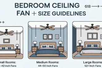 What Size Ceiling Fan for Bedroom