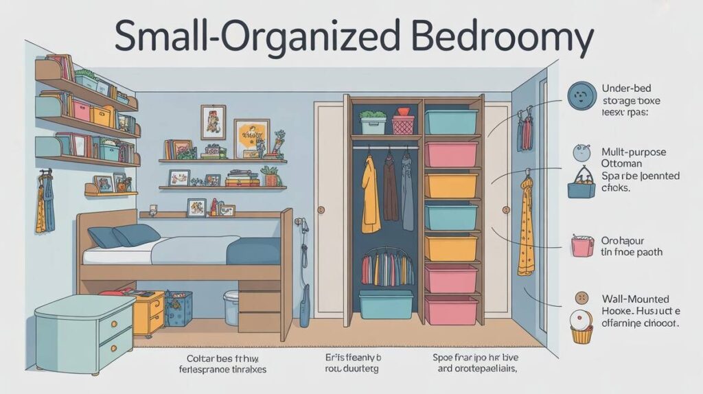 How to Organize a Small Bedroom 