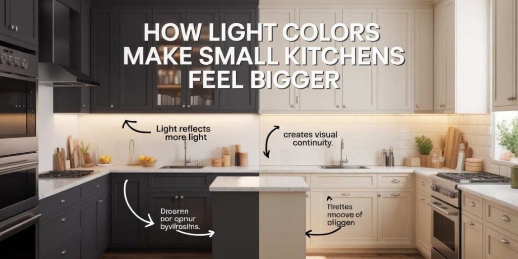 How Light Colors Make Small Kitchens
