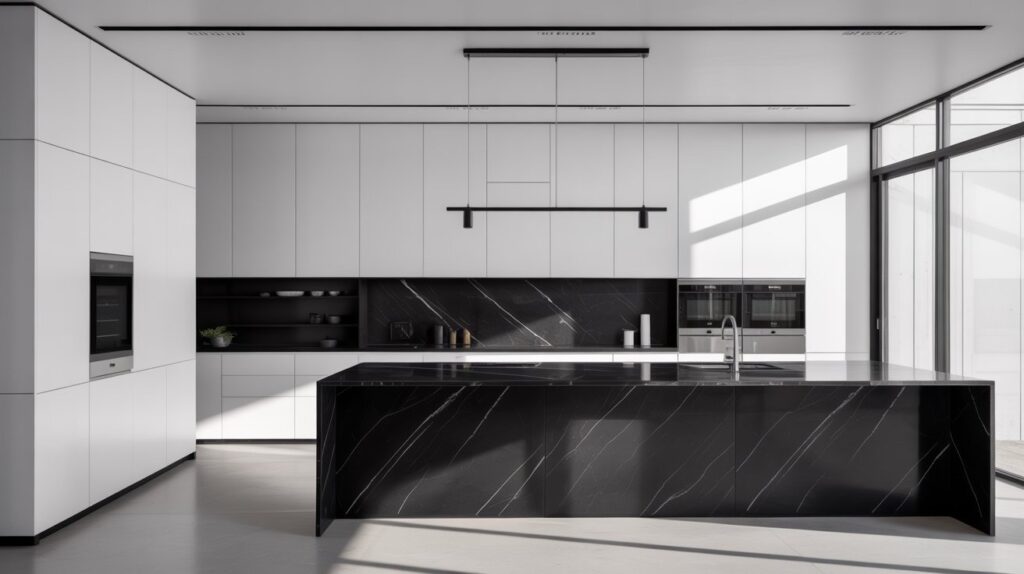 Create a Modern Black and White Kitchen 