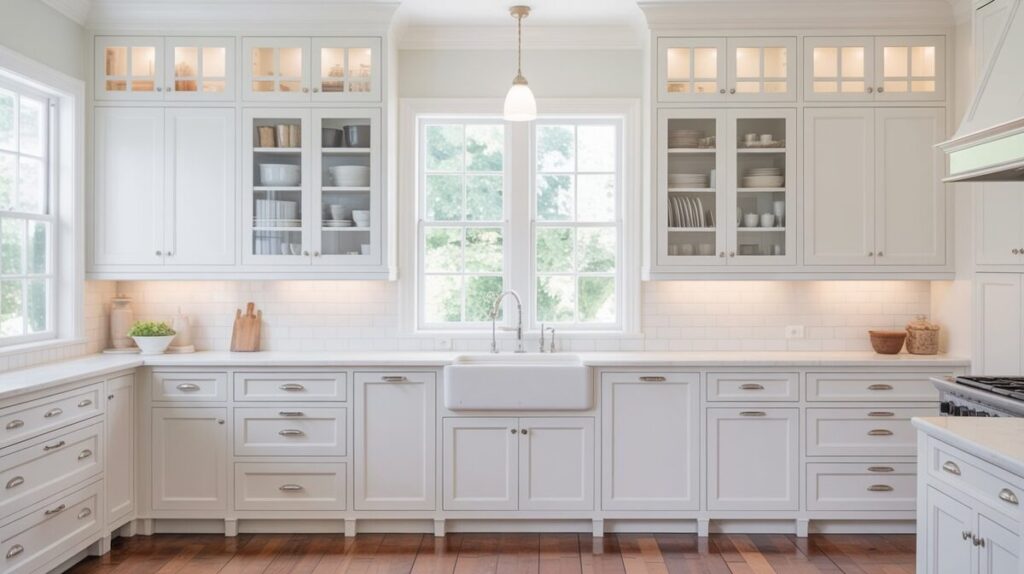 Use White Cabinets to Brighten 
