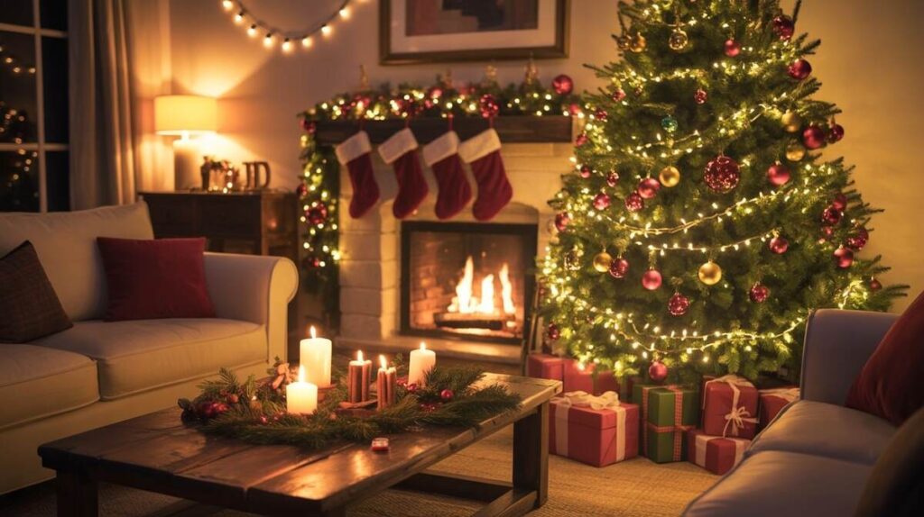 Create a Cozy Christmas Living Room
