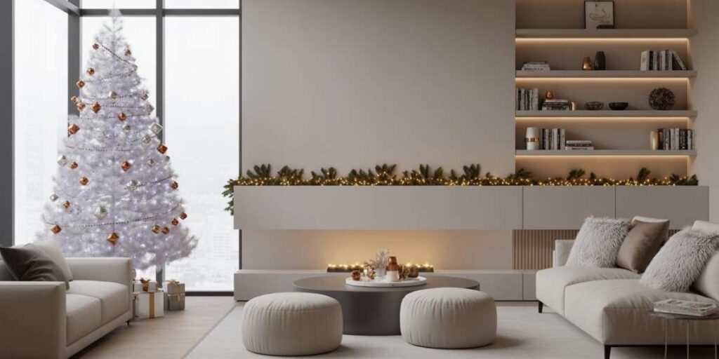 Modern Living Room Christmas