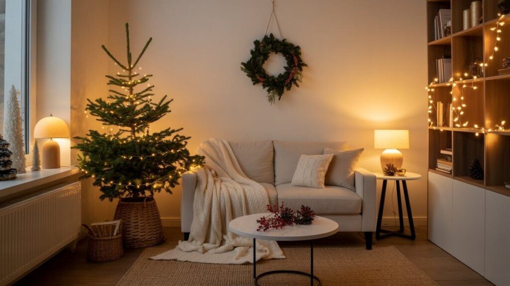 Simple Living Room Christmas Decor Ideas