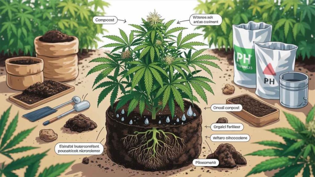 Outdoor Cannabis Plant 