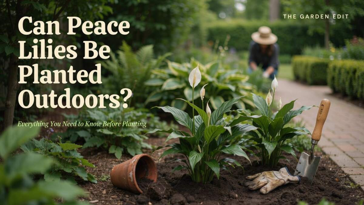 Can Peace Lilies Be Planted Outdoors?