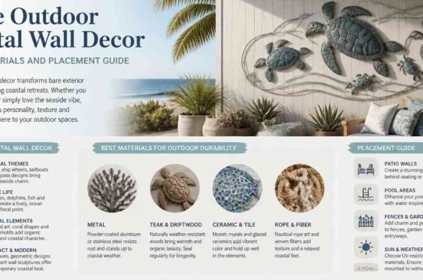 Large Outdoor Coastal Wall Decor