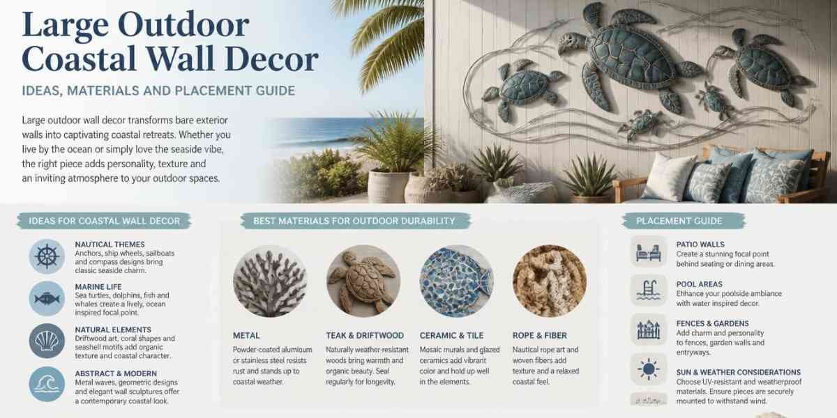 Large Outdoor Coastal Wall Decor