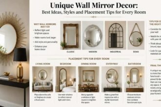 Unique wall mirror decor