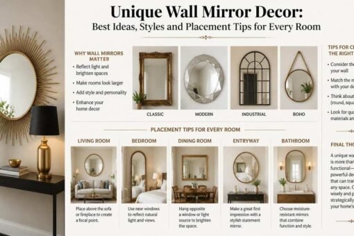 Unique wall mirror decor
