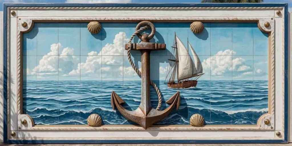 Large Outdoor Nautical Wall Decor