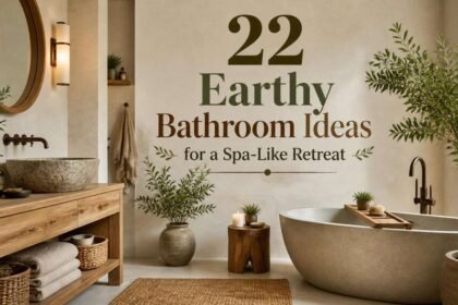 22 Earthy Bathroom Ideas for a Spa-Like Retreat- Earthy Bathroom Ideas
