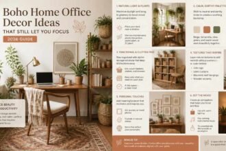 Boho Home Office Decor Ideas That Still Let You Focus 2026 Guide-Boho Home Office Decor Ideas