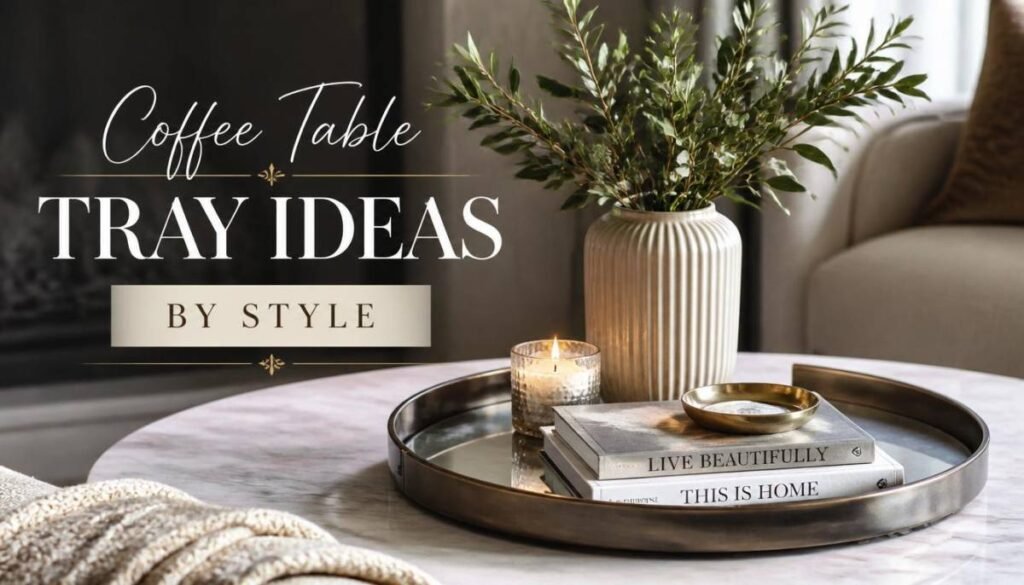 Coffee Table Tray Ideas by Style