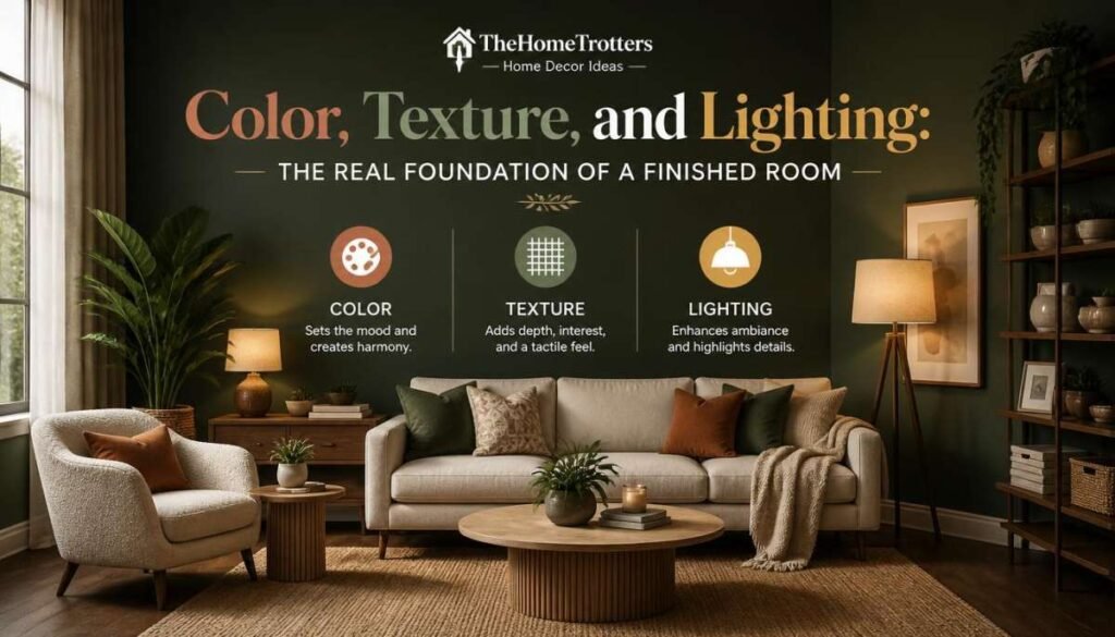 Color, Texture, and Lighting The Real Foundation of a Finished Room