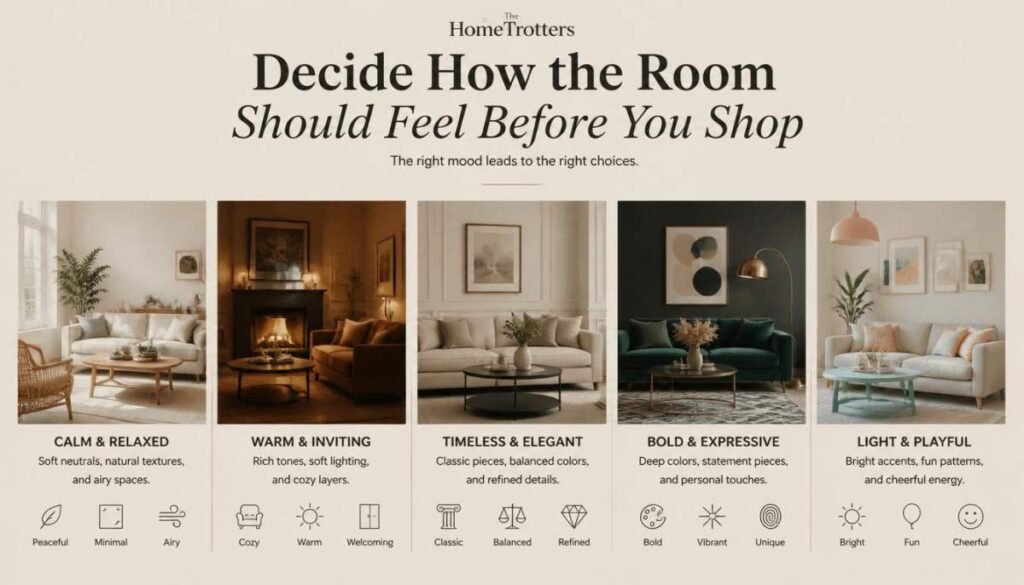 Decide How the Room Should Feel Before You Shop 