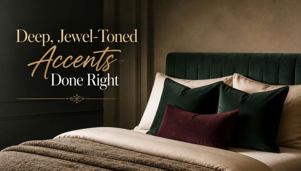 Deep, Jewel-Toned Accents Done Right
