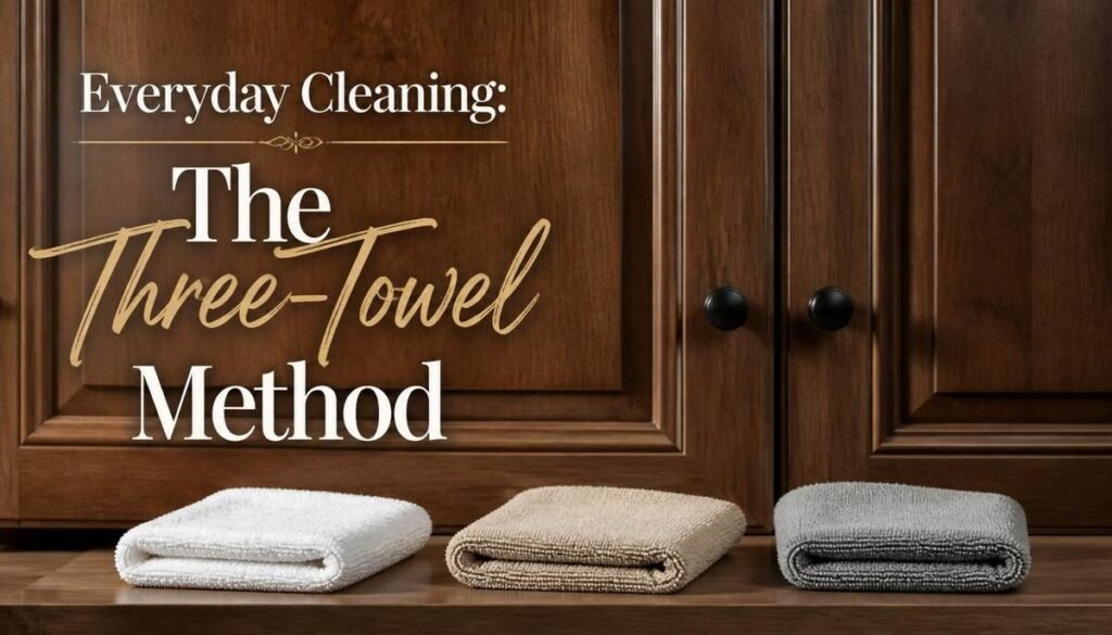 Everyday Cleaning The Three-Towel Method