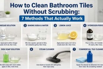 How to Clean Bathroom Tiles Without Scrubbing