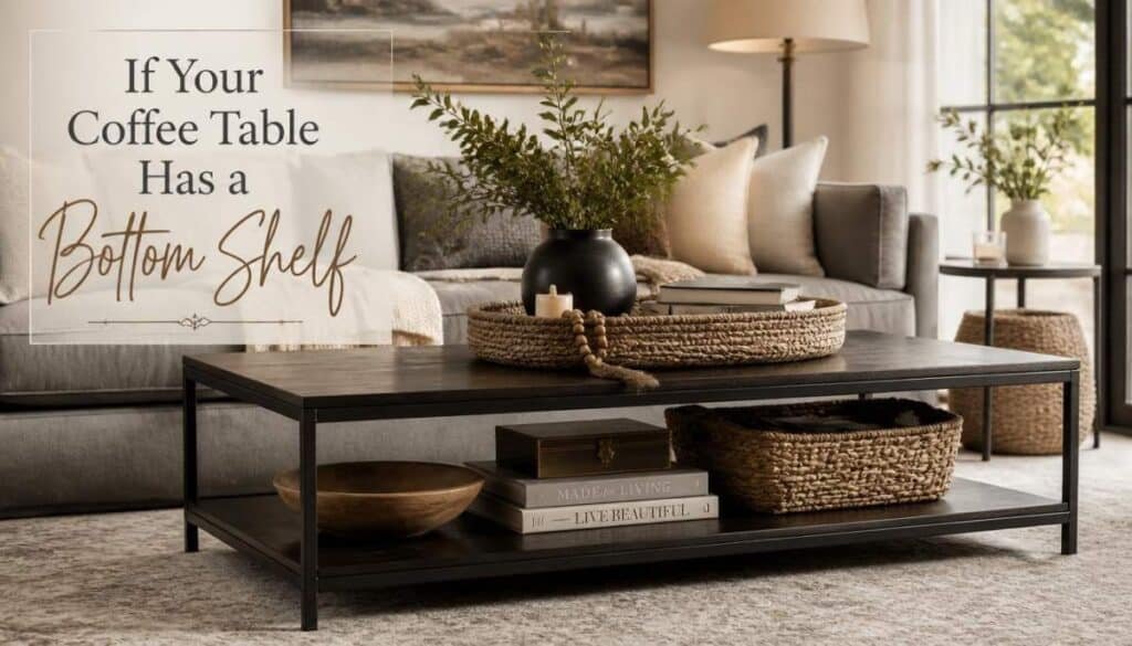 If Your Coffee Table Has a Bottom Shelf