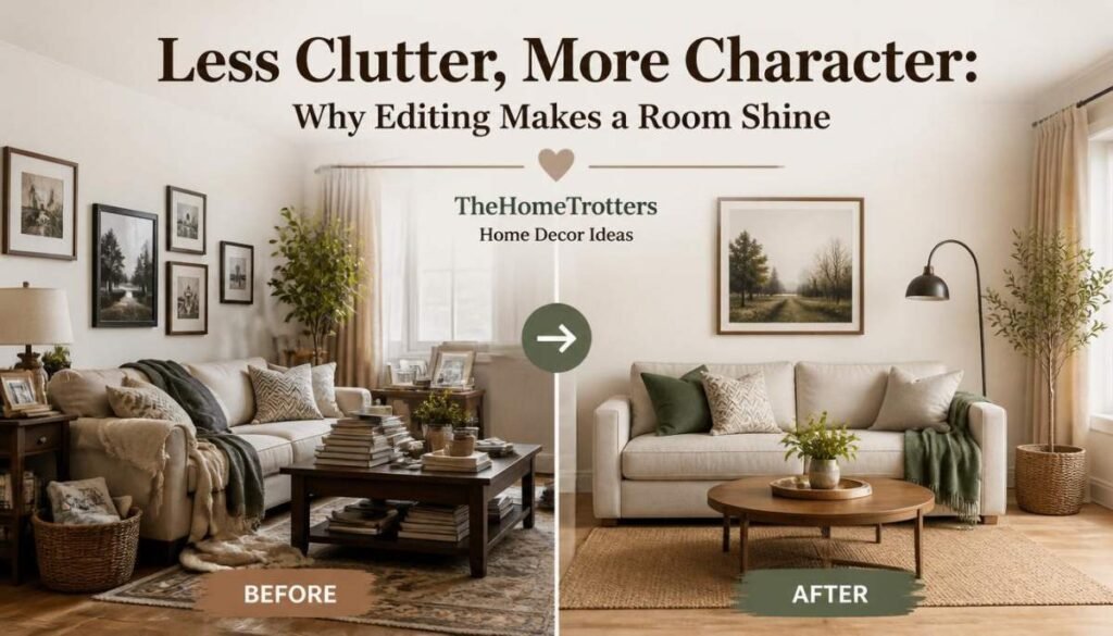 Less Clutter, More Character Why Editing Makes a Room Shine 