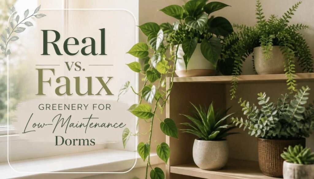 Real vs. Faux Greenery for Low-Maintenance Dorms
