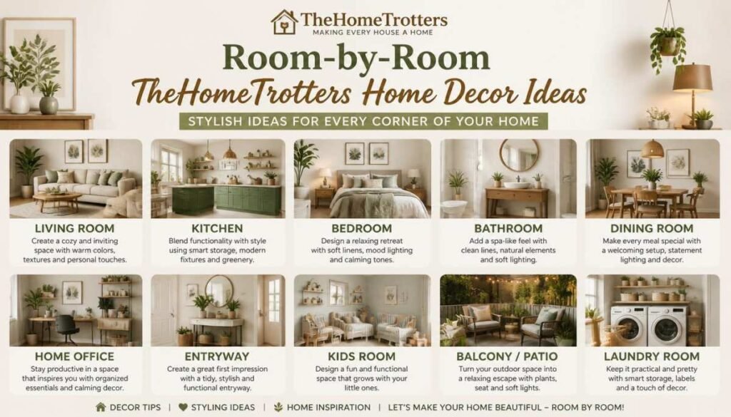 Room-by-Room TheHomeTrotters Home Decor Ideas
