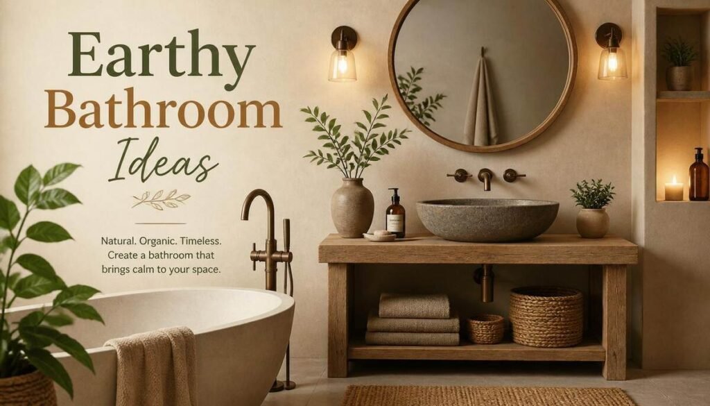 Start With an Earthy Color Palette-Earthy Bathroom Ideas