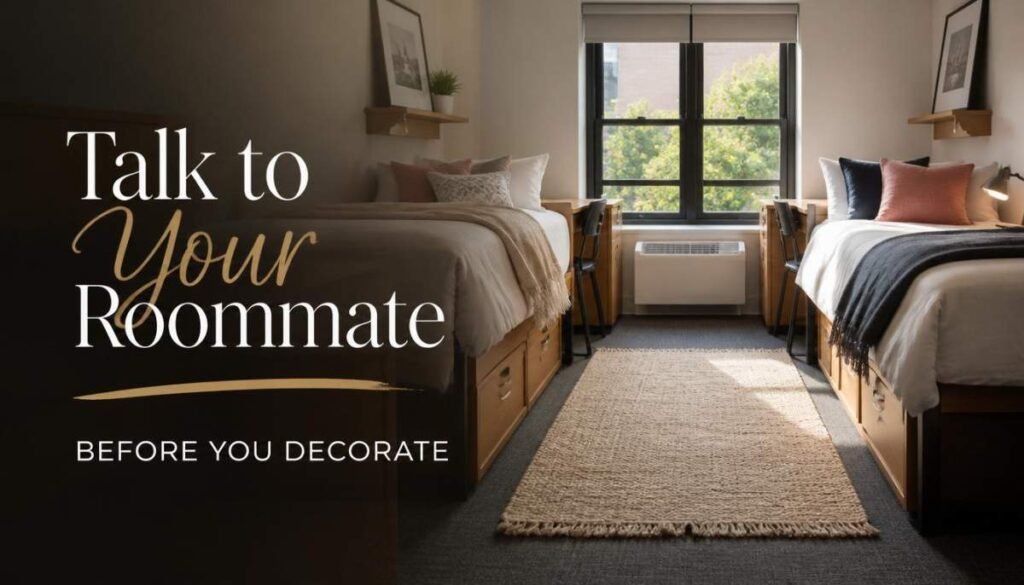 Talk to Your Roommate Before You Decorate