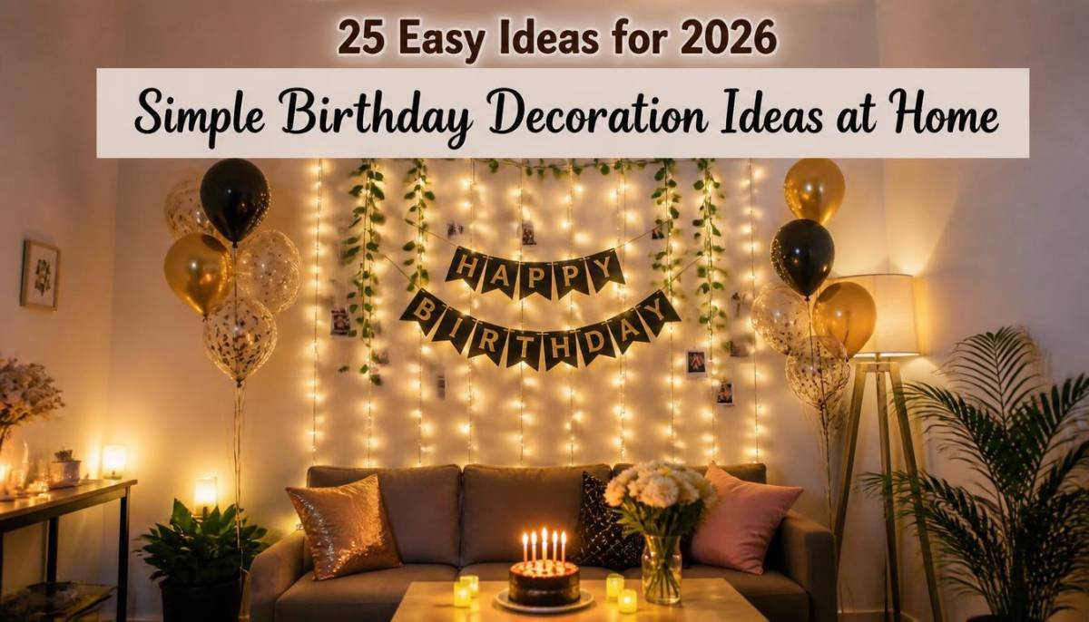 Simple Birthday Decoration Ideas at Home 25 Easy Ideas for 2026-Simple Birthday Decoration Ideas at Home