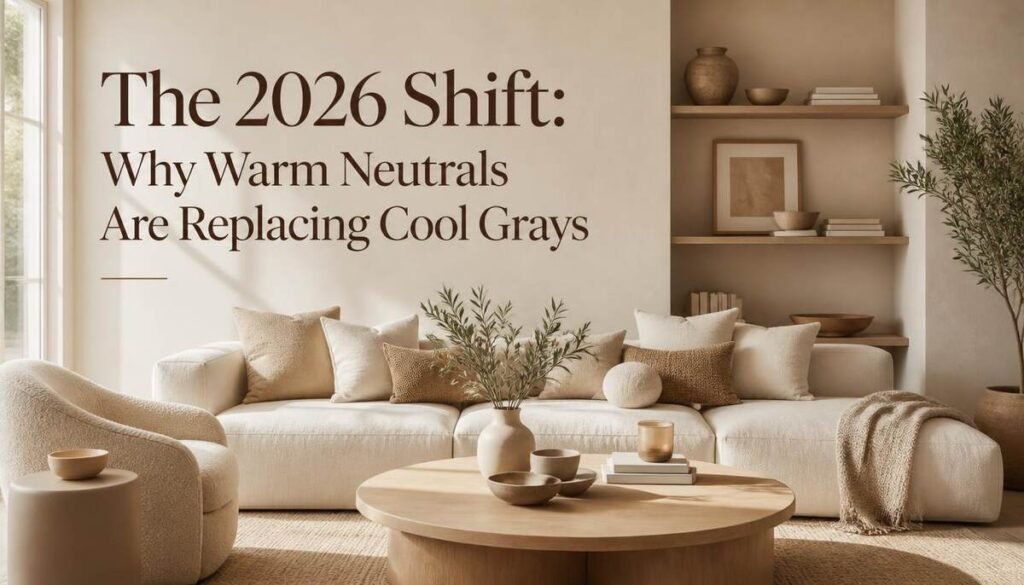 The 2026 Shift Why Warm Neutrals Are Replacing Cool Grays-Soft Neutral Home Decor