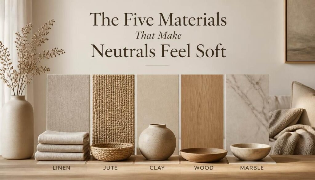 The Five Materials That Make Neutrals Feel Soft