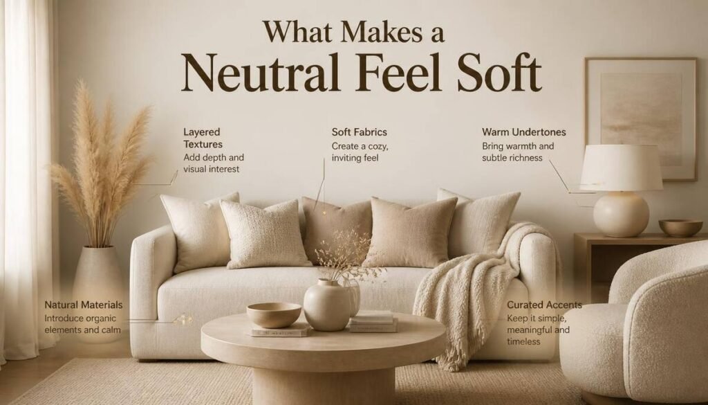 What Makes a Neutral Feel Soft (Not Cold or Sterile)-Soft Neutral Home Decor