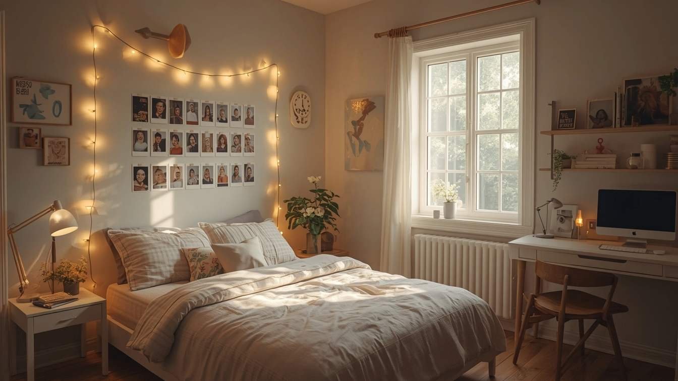 Do it yourself teenage bedroom ideas with DIY decor and cozy study space