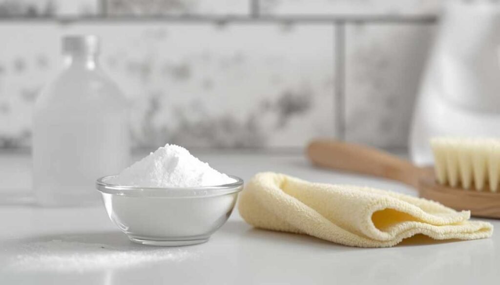 Baking soda for cleaning mold from bathroom ceiling