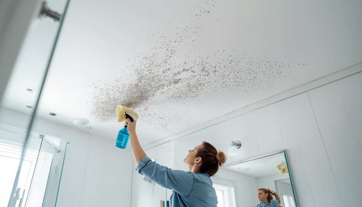How to Remove Mold From Bathroom Ceiling Without Bleach